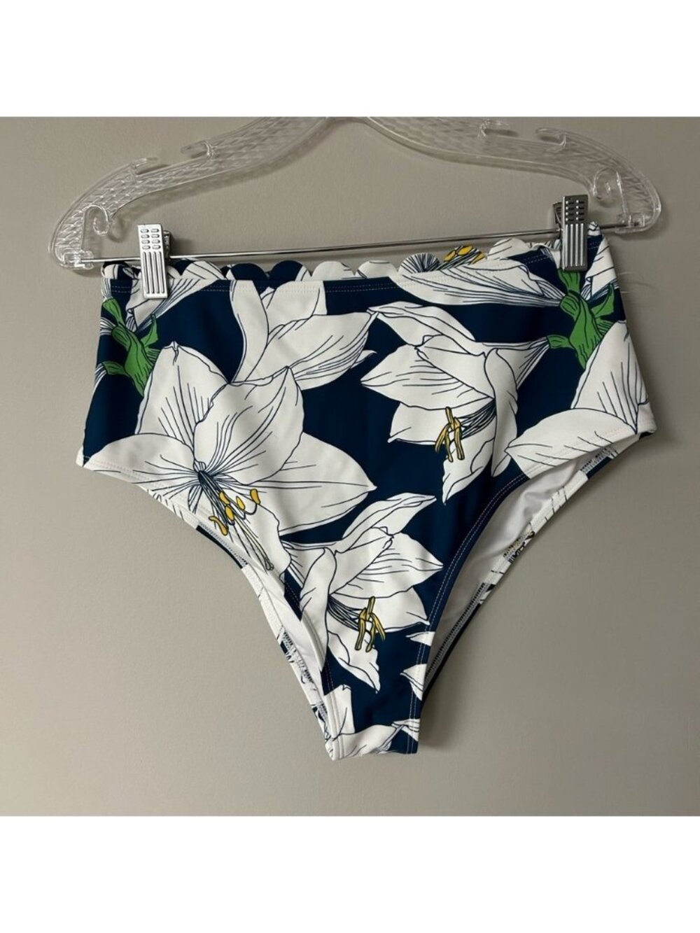 Cupshe High Waisted Floral Bikini Bottoms